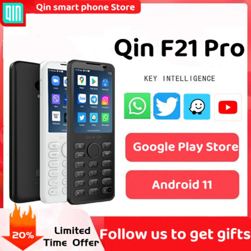 F21 Pro Google Global Version 4G 2.8In Touch Screen + Buttons 3+32 4+64 Smart Mobile Phone Free Shipping