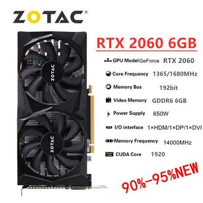 RTX 2060 SUPER 8GB Video Cards GPU RTX2060 6G GAMING Graphic Card 2060 GTX Graphics Cards Nvidia Video Card GPU Desktop PC